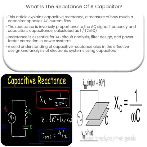 What is the reactance of a capacitor?