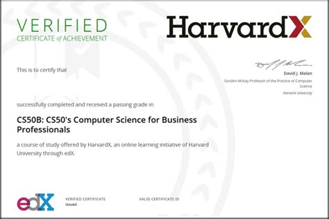 Free Online Courses With Printable Certificates Harvard - PRINTABLE ...