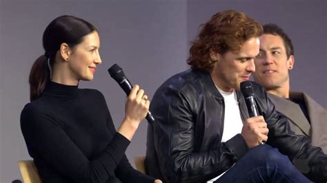 Outlander Cast Interview with Caitriona Balfe, Sam Heughan, Tobias ...