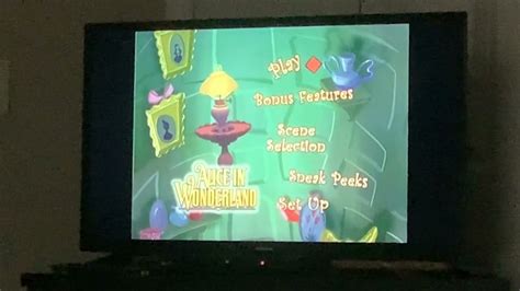 Alice In Wonderland Disney DVD Menu