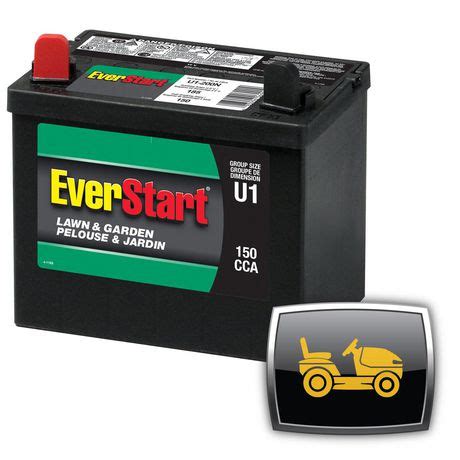 EverStart LAWN GARDEN U1-200N Battery, 12 Volt, Lawn & Garden Battery, Group Size U1, 150 CCA ...