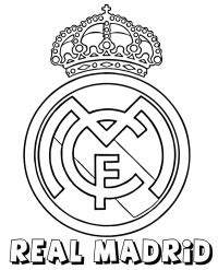 Real Madrid original logo coloring page - Topcoloringpages.net