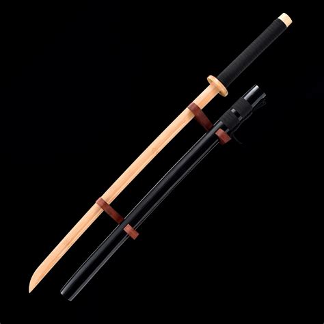 Handmade Natural Bamboo Wooden Blade Unsharpened Katana Sword With ...