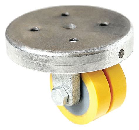 GRAINGER APPROVED Low-Profile Easy-Turn Standard Plate Caster: 2 in Wheel Dia., 350 lb - 4W778 ...