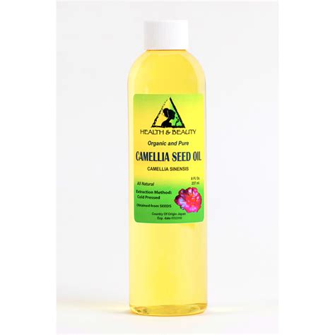 Camellia / camelia seed oil unrefined organic carrier cold pressed 100% pure 8 oz buy | H&B Oils ...