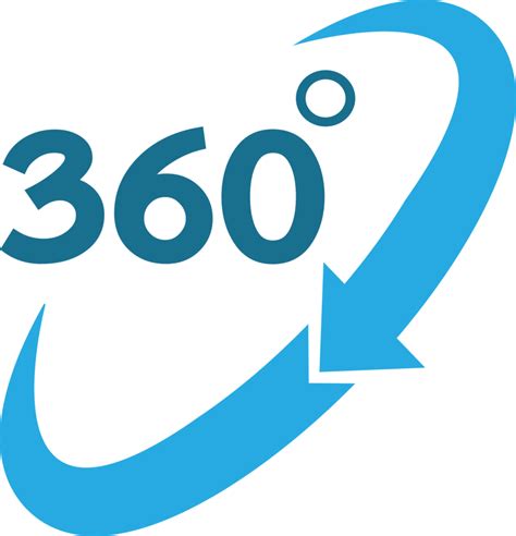 Simple 360 Degree icon sign design 9385839 PNG