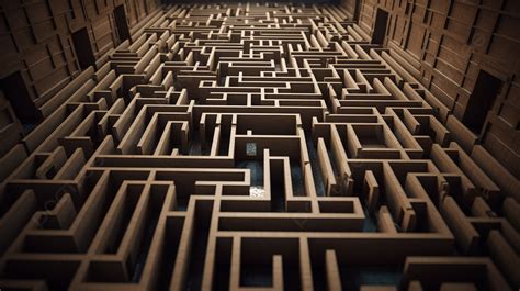 Wooden Model Of A Labyrinth Is Inside Its Chamber Background, A Picture Of A Maze Background ...