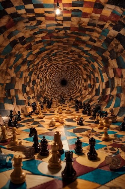 Premium AI Image | chess board art