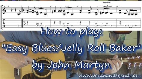 Easy Blues (Jelly Roll Baker) | John Martyn | Guitar tab tutorial | Blues guitar lessons, Guitar ...