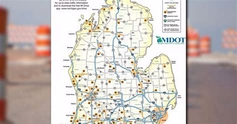 Mdot Construction Map | Color 2018