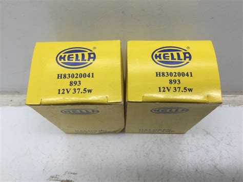 HELLA 893 Standard Halogen Bulb, 12 V, 37.5W (2 PACK) | eBay
