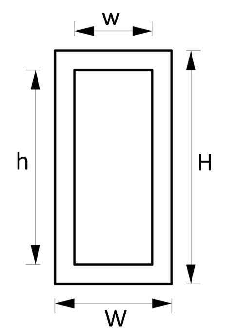 Cross-sectional Area formulas for different shapes and sections - Structural Basics