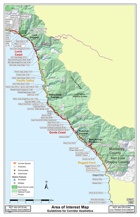 Interactive Map, South Coast Slides and Mile Markers – BigSurKate