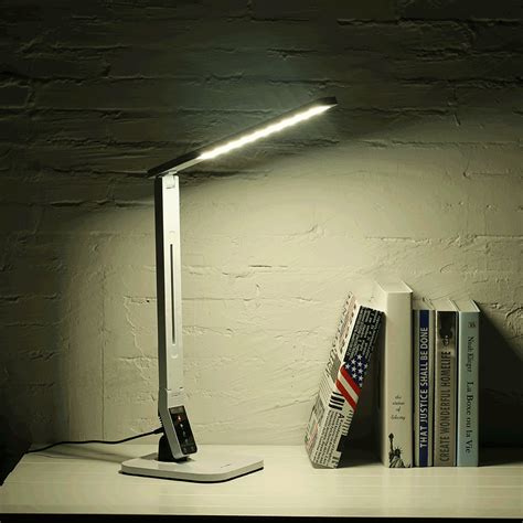BlitzWolf® BW-LT1S New Eye Protection Smart LED Desk Lamp Light Foldable Dimmable 1.5A USB ...