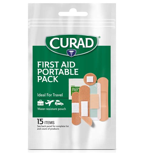 First Aid Portable Pack, 15 count | Curad Bandages Official Site