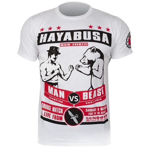 Hayabusa Gentleman Vs Beast (White) | Mma clothing, Mma shirts, Hayabusa