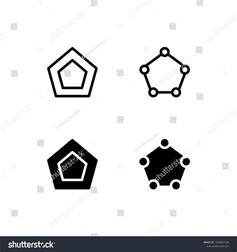 Pentagon Icon Design. pentagon, geometric, polygon, geometry, shape ...