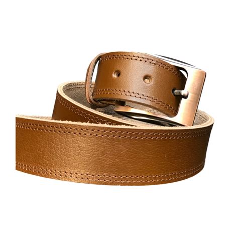 Classic Light Brown Leather Belt – Mender Leather Factory