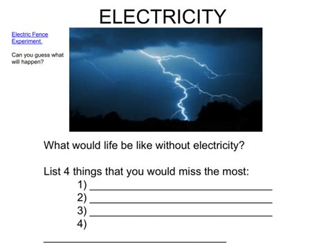 electricity