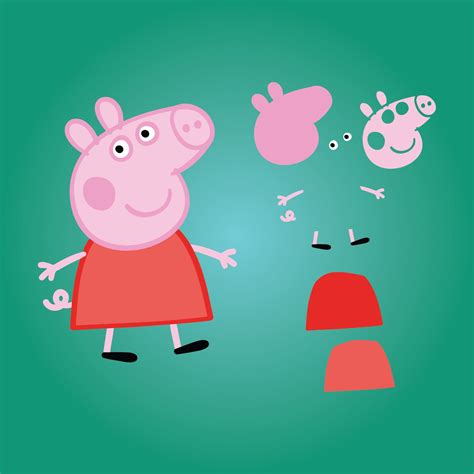 Peppa Pig Svg Layered SVG Cricut Cutting File Ai Eps Png - Etsy UK