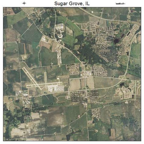 Aerial Photography Map of Sugar Grove, IL Illinois