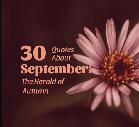 30 Quotes About September: The Herald of Autumn - Holidappy