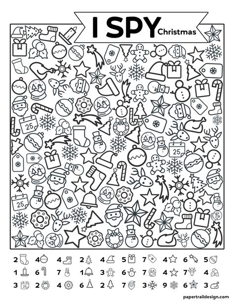 Anti-verveling: I Spy | Christmas worksheets, Christmas classroom ...