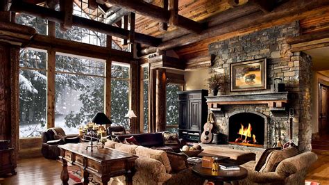 HD Winter Christmas Screensaver - Snow falling, Fire crackling sound, Cosy - 2 hours 30 mins ...