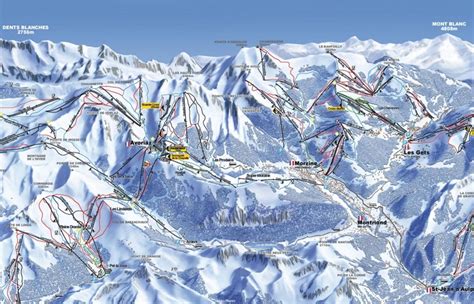 Avoriaz and Morzine ski map - Ontheworldmap.com