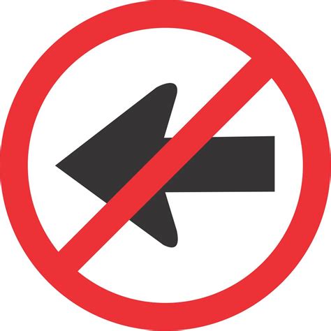 No Left Turn road sign (R211) | Safety Sign Online