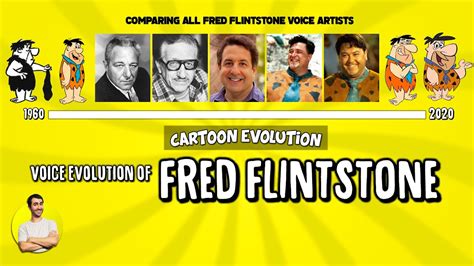 Voice Evolution of FRED FLINTSTONE Compared & Explained - 60 Years ...