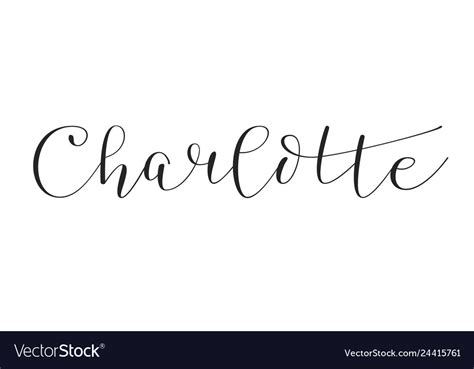 Girls name - charlotte Royalty Free Vector Image