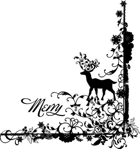 Images For Black And White Christmas Borders - Clip Art Library ...