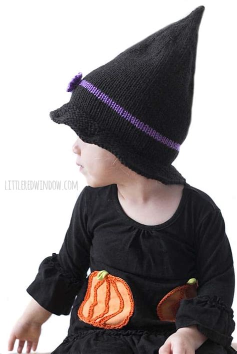 Little Witch Hat Knitting Pattern - Little Red Window