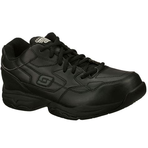 Skechers Felton - Altair Men Size 11.5 Black Synthetic Work Shoe ...