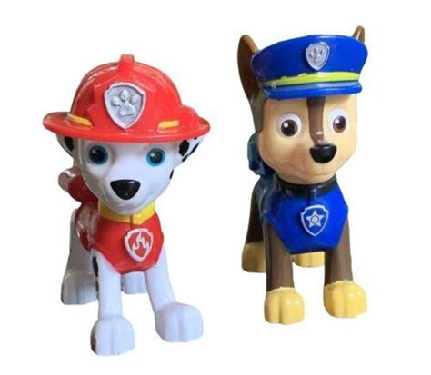 Paw Patrol Marshall And Chase Figurine Toys Nickelodeon Spin Master Lot ...