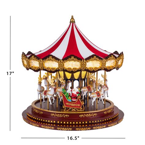 17 in. Deluxe Christmas Carousel – Mr. Christmas