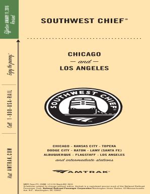 Amtrak Southwest Chief Schedule Pdf 2022 - Fill Online, Printable ...