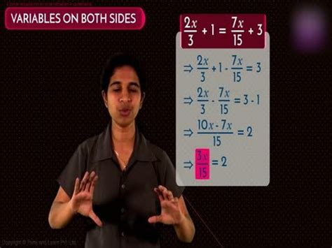 Solve the equation:2x/3+1=7x/15 + 3