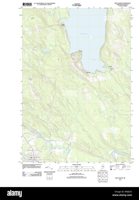 Maine USGS Historical Map Milo North 20111207 TM Restoration Stock ...