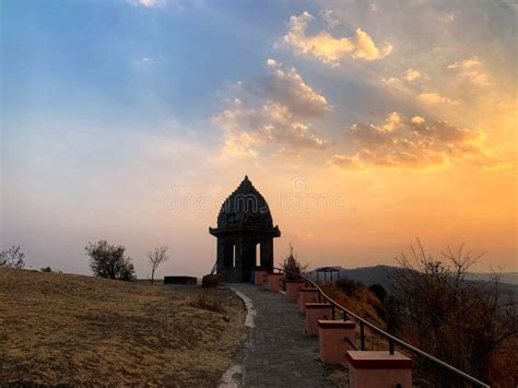 Ncient Hanuman Temple. Ramdas Swami Historical Temple at Sajjangad Fort. Stock Image - Image of ...