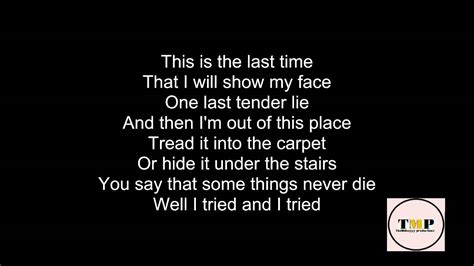 Keane - This Is The Last Time (Lyrics) - YouTube