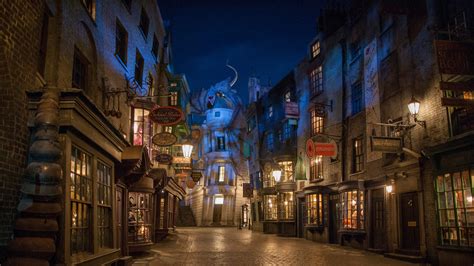 The Wizarding World of Harry Potter: Diagon Alley at Universal Studios, Orlando, Florida, United ...