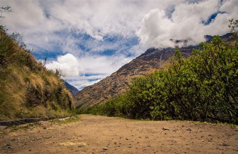 Hiking Trail in the Mountains of Peru Stock Image - Image of salkantay ...