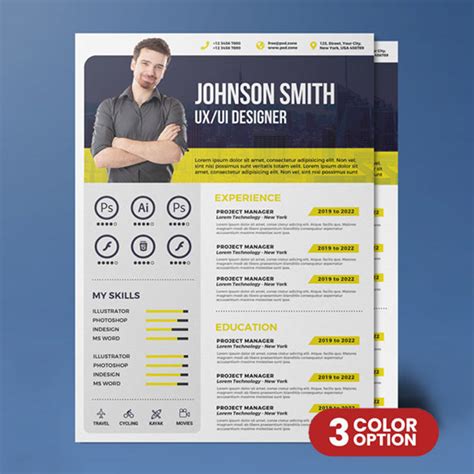 Creative Resume Template PSD - Resume Templates - Free PSD Templates