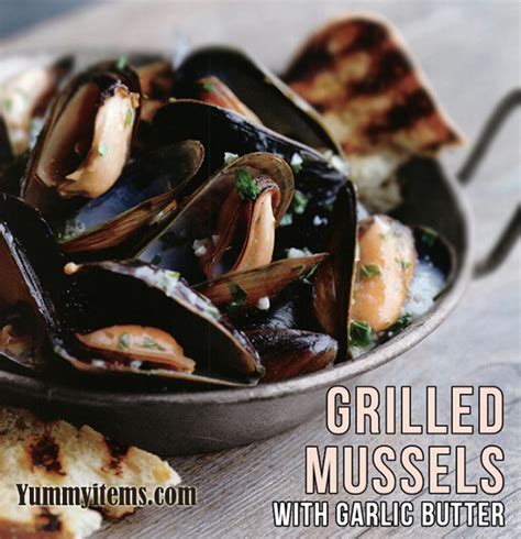 Grilled Mussels with Garlic Butter - Food recipe and product reviews