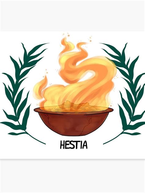 Hestia inspired cabin symbol" Canvas ... | Greek and roman mythology ...