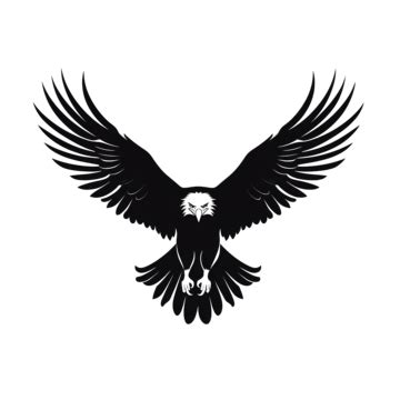 Eagle Flying Silhouette Vector, Eagle, Silhouette Art, Flying PNG and Vector with Transparent ...