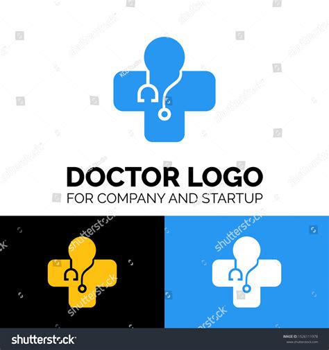 Simple Creative Doctor Nurse Logo Job Stock Vector (Royalty Free ...