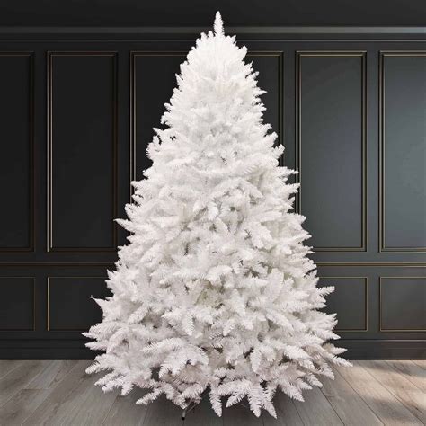 10ft Christmas Tree White Bavarian Premium Pine Hinged 4866 Tips